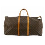Louis Vuitton Brown Monogram Keepall 60 Travel BAg