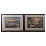 Victorian Christmas Carol Gicle by T. Kinkade