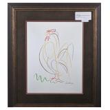 Rooster Serigraph by Pablo Picasso