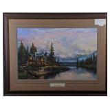 Cathedral Mountain Lodge Giclee by T.Kinkade