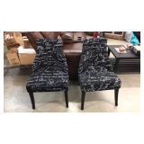 Black Script Chair