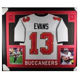 Autographed Mike Evans Custom Framed Jersey