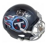 Autographed Chris Johnson Titans Helmet