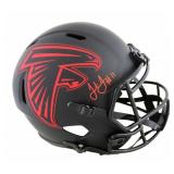 Autographed Julio Jones Falcons Helmet