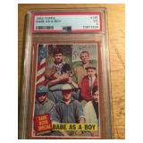 1962 Topps #135 Babe As A Boy Babe Ruth Card