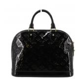Louis Vuitton Monogram Alma Verni Black Handbag