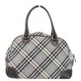 BURBERRY Gray Nova Check Handbag