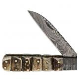 Old Forge OF018 Wharncliff Barlow Damascus Knife