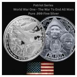 1 Oz: Patriot Series II World War One Silver Coin