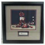 Autographed Muhammad Ali Framed Cut & Photo