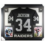 Autographed Bo Jackson Custom Framed Jersey
