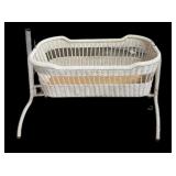 Wicker Rocking Baby Bassinet