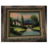 24 x 29 " Vintage Reverse Painting