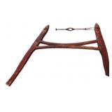 Primitive Barn Red One Arm Cross Cut Saw