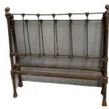 Twin Brass Bed & Rails