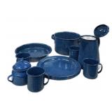 (12) Pc Blue Granite Camping Gear