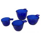 4 Pc Cobalt Blue Measuring Cups