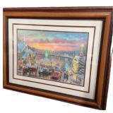 22 x 28 "  Framed & Matted Gallery Winter Scene