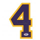 Autographed Jerry West #4 Jersey Number