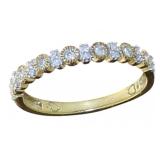 10kt Gold Antique Style Diamond Wedding Band