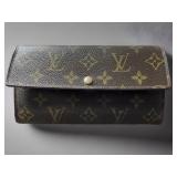 LOUIS VUITTON BROWN MONOGRAM SARAH LONG WALLET