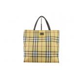 BURBERRY Nova Check Tote Bag