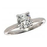 14k Gold 2.14 ct Cushion VS2 Lab Diamond Ring