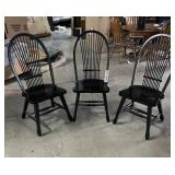 Ashley 3 Black Dining Chairs Showroom Model