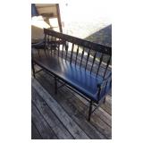 Large Stenciled Bench
