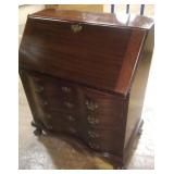 Solid Mahogany Governor Winthrop Secretary