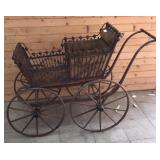 Early Victorian Wicker Buggy