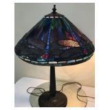 Stain Glass Dragonfly Lamp