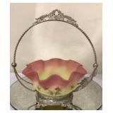 Fenton Burmese Brides Bowl