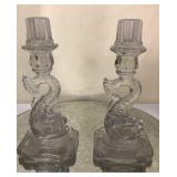 Early Dolphin Candlesticks *Heisey?