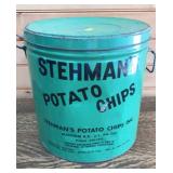 Stehmans Potato Chip Can