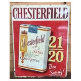 Chesterfield 21/20 Cigarette Sign