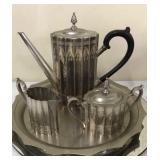 Art Deco Silver Plate Tea Set