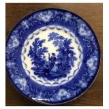 Early Flow Blue 8" Plate *NICE