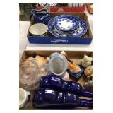 (3) Estate Box Lots w/Flow Blue