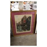 Large Hand Signed Water Color