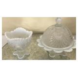 Mosser Shell Butterdish & Spooner