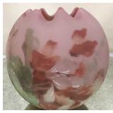 Fenton Burmese Rose Bowl