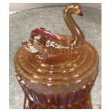 Carnival Swan Powder Jar