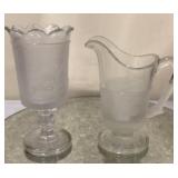 Victorian Lion Pitcher & Spioner