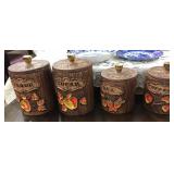 Vintage 4 pc Canister Set