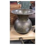 Pony Express Brass Spittoon