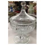 Large 14" Crystal Compote