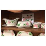 Fransiscan Desert Rose Gravy Boat, Butter Dish,