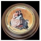 Norman Rockwell Knowles Framed Plate