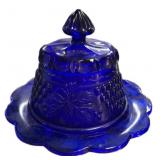 Cobalt Blue Butter Dish